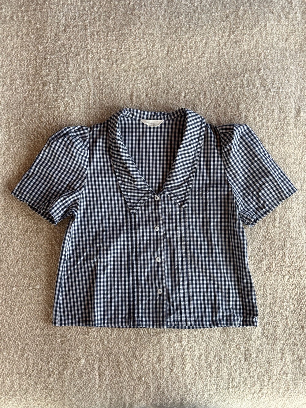 Cotton Gingham Top